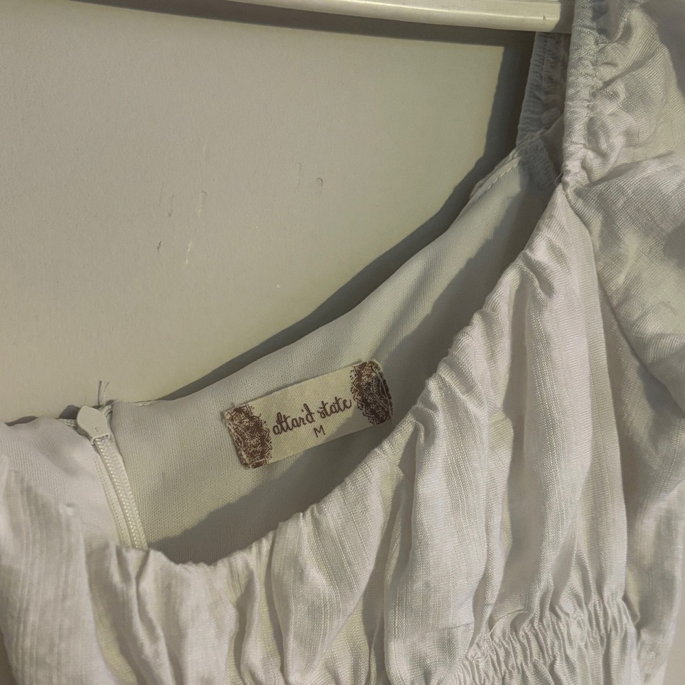 Altar’d State White Ferriday Dress Size Medium - Picture 2 of 5